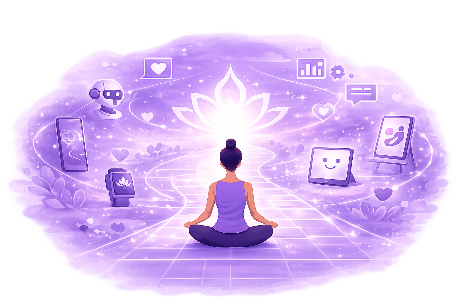 Bringing wellness illustration